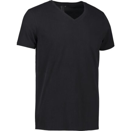 T-shirt fitted herre 0542 sort L