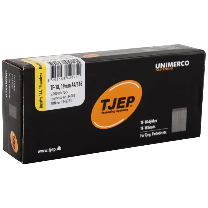 Tjep TF-18 stifter rustfri A4