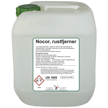 Nocor surt rengøringsmiddel/rustfjerner 5 ltr