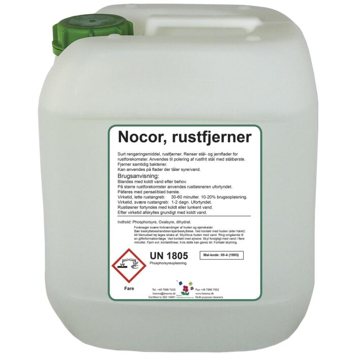 Nocor surt rengøringsmiddel/rustfjerner 5 ltr