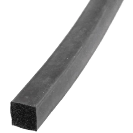 Gummisnor neopren sort 65° Shore A