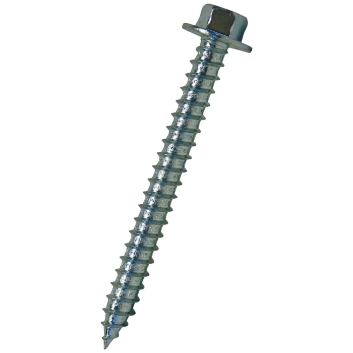 Expandet byggeskrue m/flange