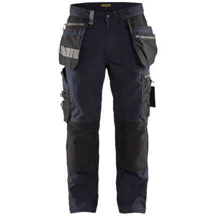 Håndværkerbuks 1590 stretch mørk marine/sort