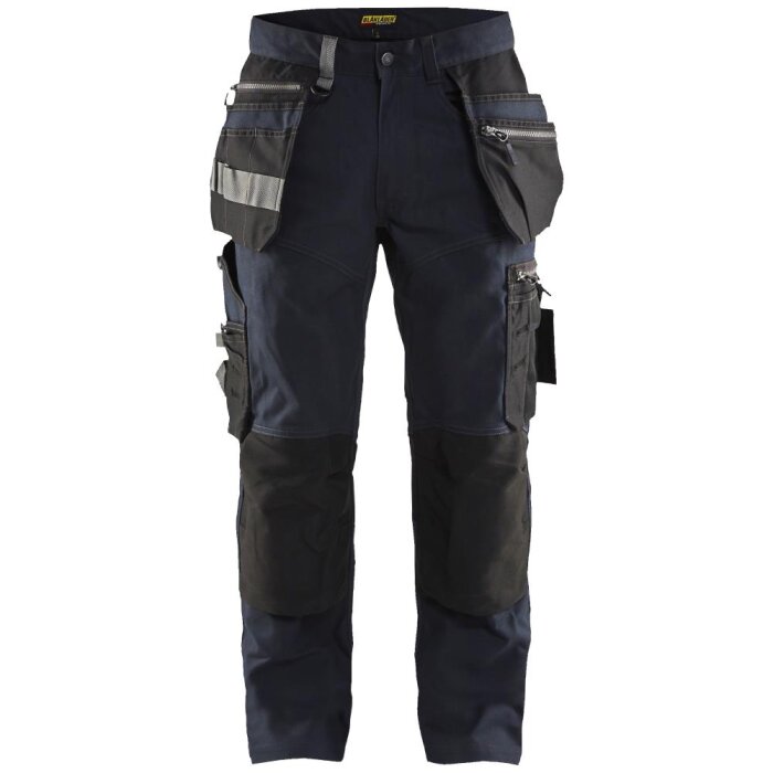 Håndværkerbuks 1590 stretch mørk marine/sort