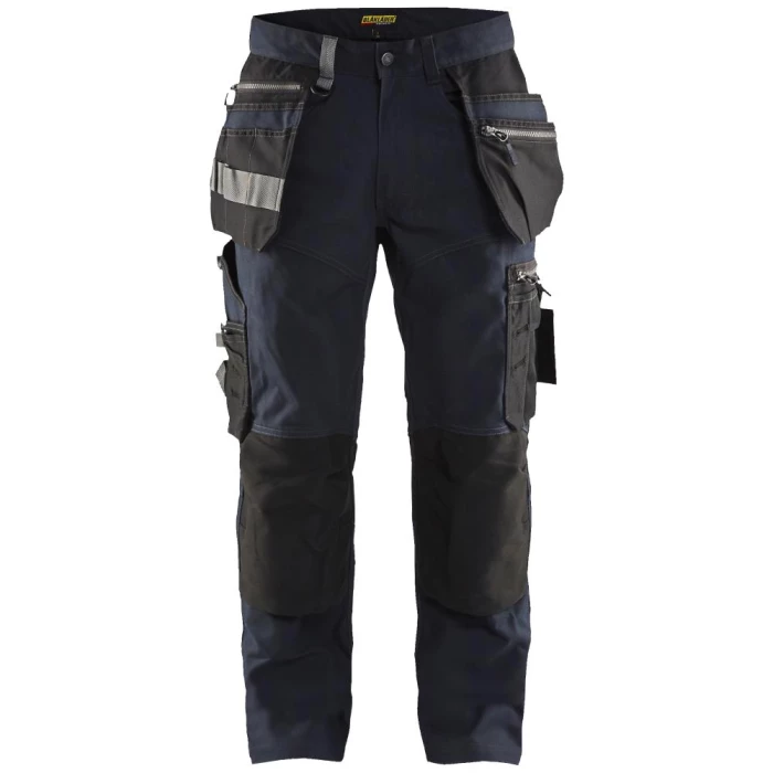 Håndværkerbuks 1590 stretch mørk marine/sort