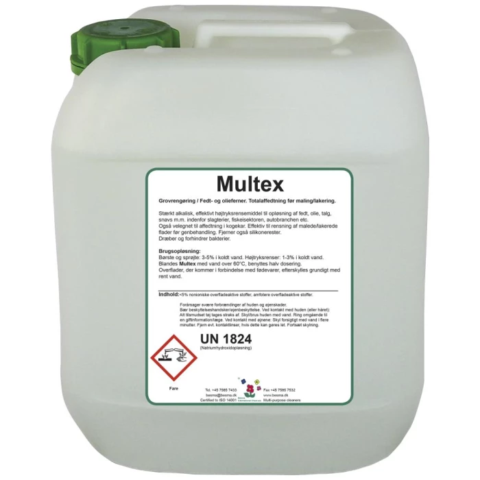 Multex stærk alkalisk sæbe t/højtryksrens 20 ltr