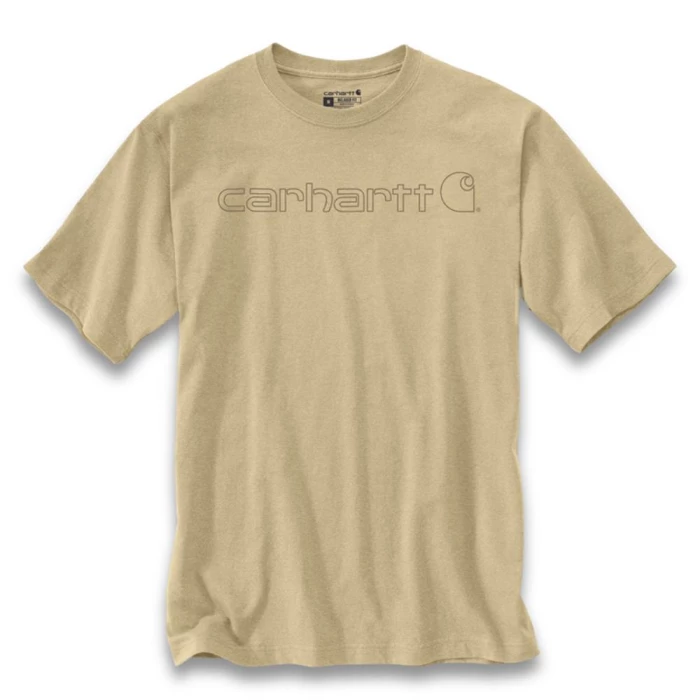 Carhartt Core logo t-shirt beige