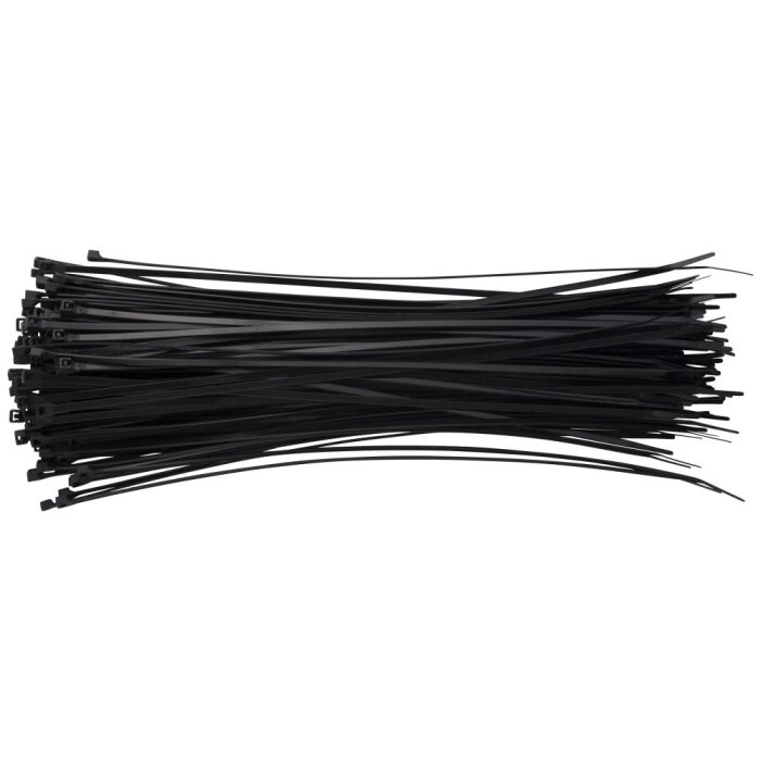 Kabelstrips sort ps/100