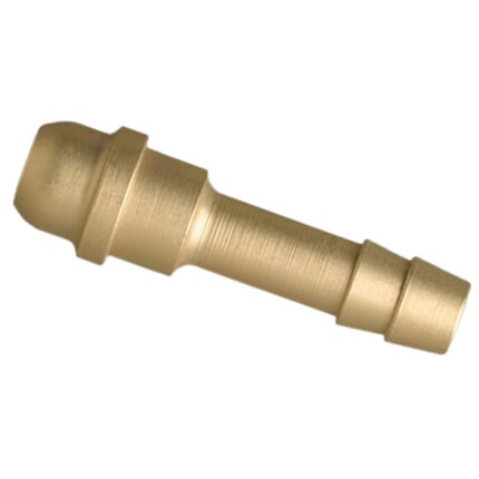 Slangestuds messing kort 6mm f/3/8″ omløber