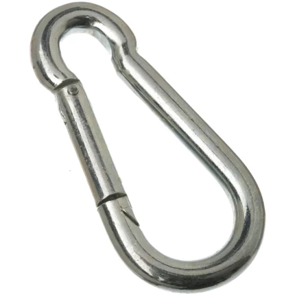 Karabinhage m/åben øje galv. 4×40mm