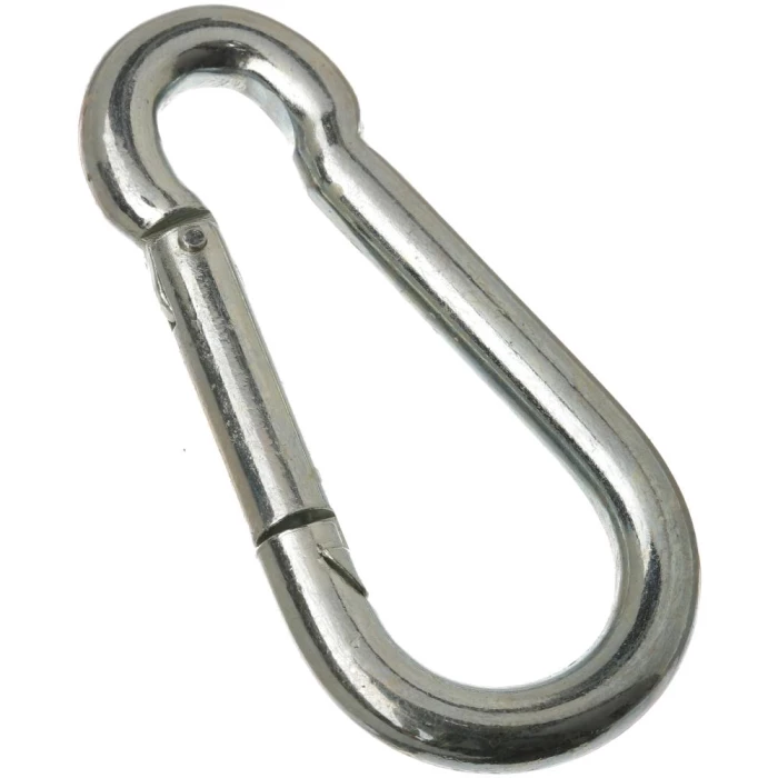 Karabinhage m/åben øje galv. 4×40mm