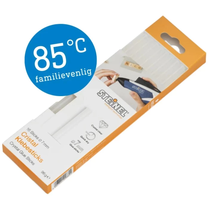 Steinel limstifter 85°C ø7×150mm krystal, 16stk