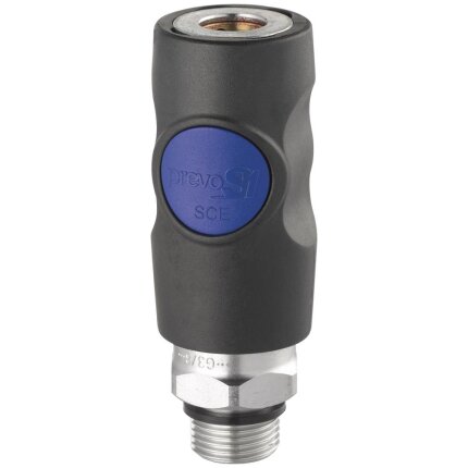 Prevost sikkerhedskobling m/trykknap 3/8″ udv.gev