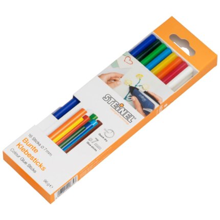Steinel limstifter ø7×150mm farver, 16stk