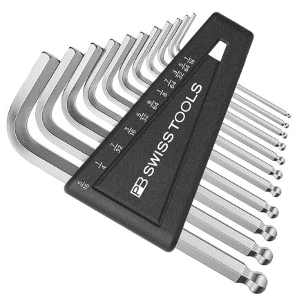 Stiftnøglesæt PB212ZLH lang m/kugle 3/32-5/16″ 7st Stiftnøglesæt PB212ZLH lang m/kugle 3/32-5/16″ 7st