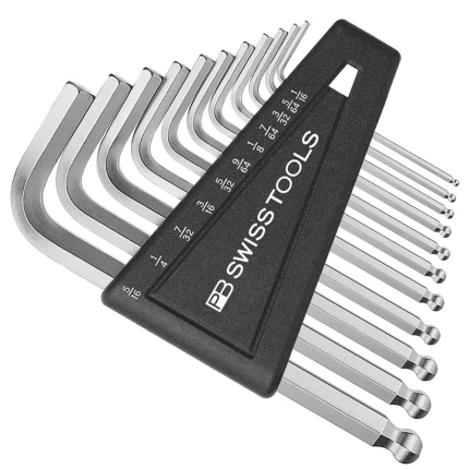Stiftnøglesæt PB212ZLH lang m/kugle 3/32-5/16″ 7st Stiftnøglesæt PB212ZLH lang m/kugle 3/32-5/16″ 7st