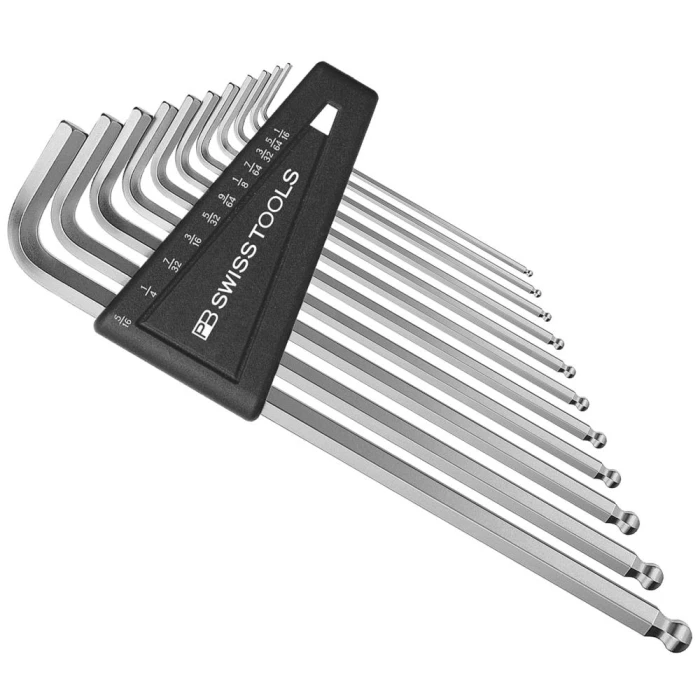 Stiftnøglesæt PB212ZLH lang m/kugle 3/32-5/16″ 7st