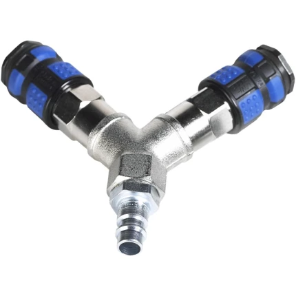 Y-stykke 1/2″ m/2 kob.og nip.