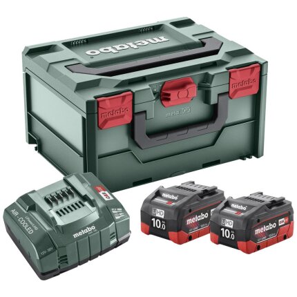 Batterisæt 2×18V/10,0Ah Li-HD+lader ASC145+Metaloc