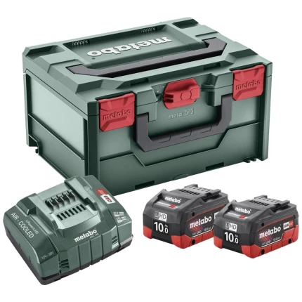 Batterisæt 2×18V/8,0Ah LiHD+lader ASC145+Metaloc Batterisæt 2×18V/8,0Ah LiHD+lader ASC145+Metaloc