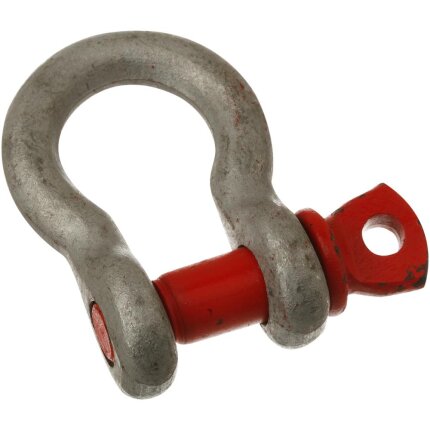 H-sjækel varmgalv. m/rødmalet pind 1/4″×5/16″