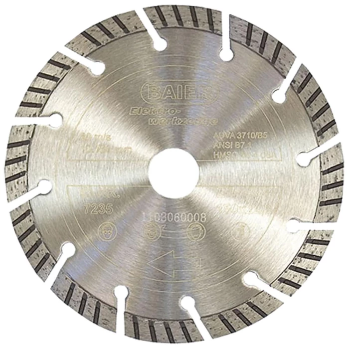 Baier Turbo diamantskæreskive f/BDN125 125×22,2mm