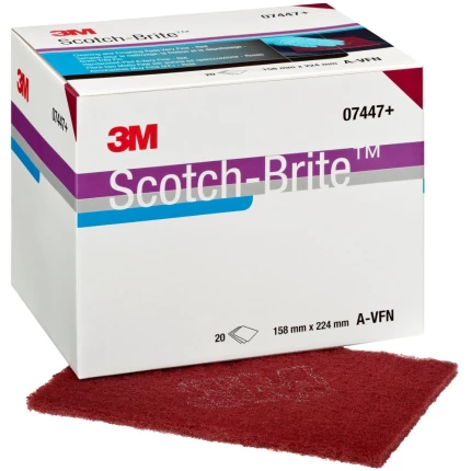 Scotch-Brite polérark CF-HP, A VFN, rød 158×224mm