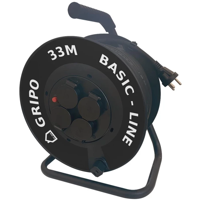 Gripo kabeltromle 230V H07RN-F IP44 3×1,5mm2 33mtr