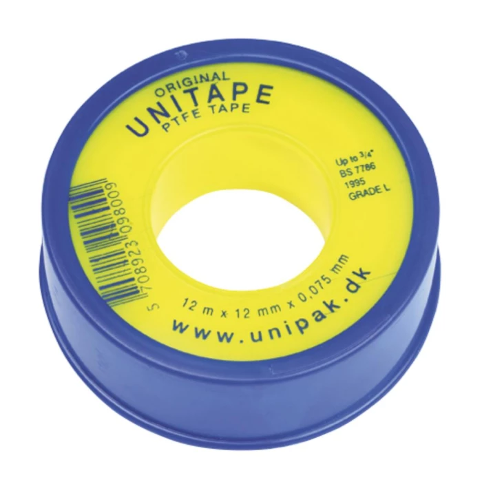 Teflon gevindtape 12×0,75mm × 12m