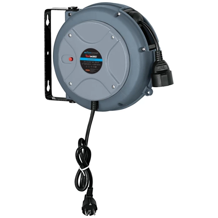 Aut. kabelopruller mini IP42 3G1,5 10mtr DK-stik