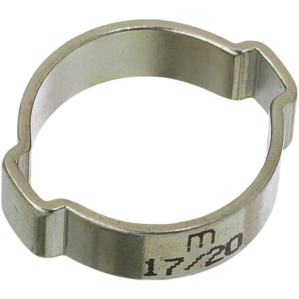 Øreklemme m/2ører galv. 20-23mm