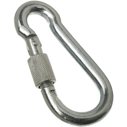 Karabinhage m/lås galv. 6×60mm
