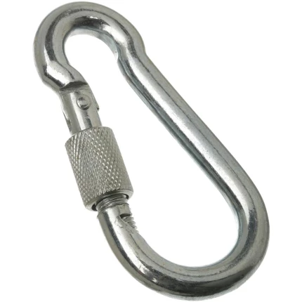 Karabinhage m/lås galv. 6×60mm Karabinhage m/lås galv. 6×60mm