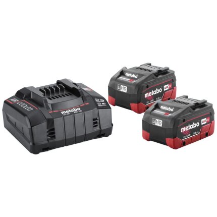 Batterisæt med 2×18V/5,5Ah LiHD + lader ASC 145