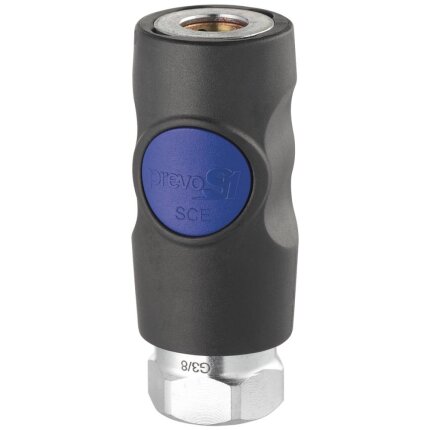 Prevost sikkerhedskobling m/trykknap 3/8″ indv.gev