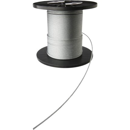 Stålwire galvaniseret 6×12+7FC 6mm, rulle 110m
