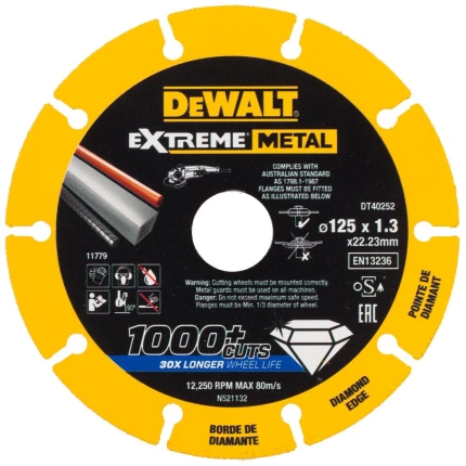 Skæreskive Extreme Metal diamant 125×1,3mm