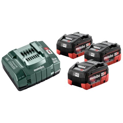 Batterisæt med 3×18V/5,5Ah LiHD + oplader ASC 145