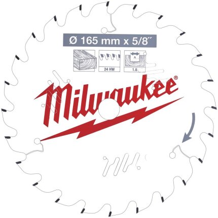 Rundsavklinge PW 165×15.87×1.6mm 24ATB