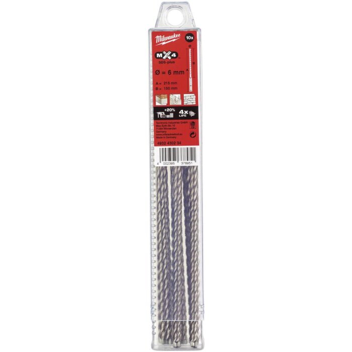 Hammerbor SDS+ MX4 6,0×215mm pk/10