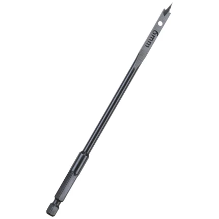 Fladbor 1/4″ 6kt skaft 6×400mm Fladbor 1/4″ 6kt skaft 6×400mm