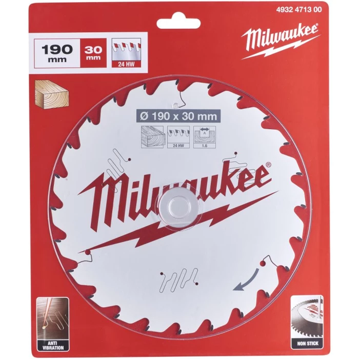 Rundsavklinge PW 190×30×1,6mm 24ATB