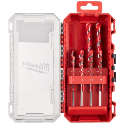 Murbor m/HM-spids 4-12mm, Premium 2, sæt 8stk Murbor m/HM-spids 4-12mm, Premium 2, sæt 8stk