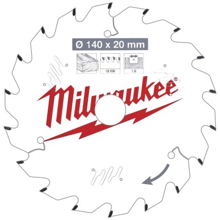 Rundsavklinge PW 140×20×1.6mm 18ATB