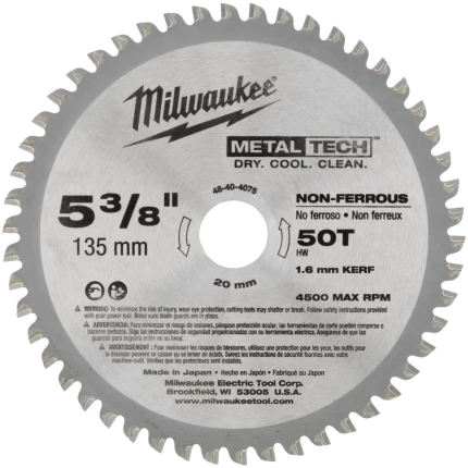Rundsavklinge t/metal 135/20mm 50td