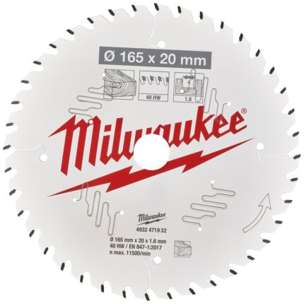 Rundsavklinge PW 160×20×1,6mm 40ATB