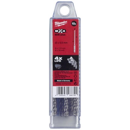 Hammerbor SDS+ MX4 5,5×115mm pk/10