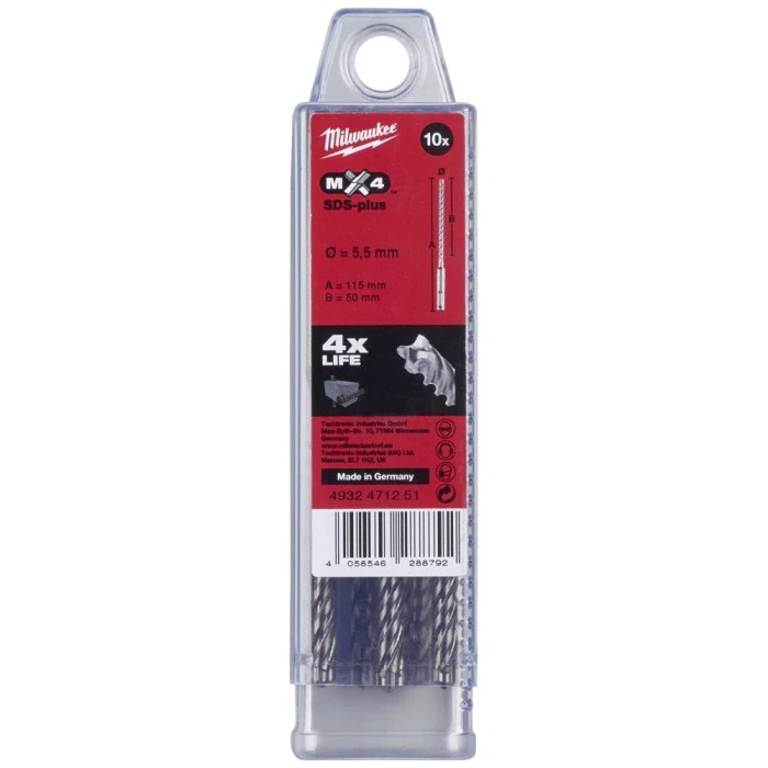 Hammerbor SDS+ MX4 5,5×115mm pk/10
