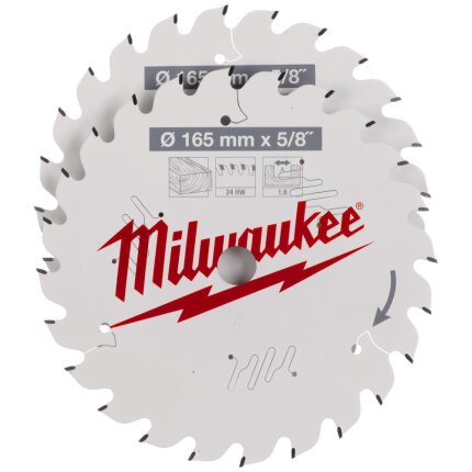 Rundsavklinge PW 165×15.87×1.6mm 24ATB, 2stk