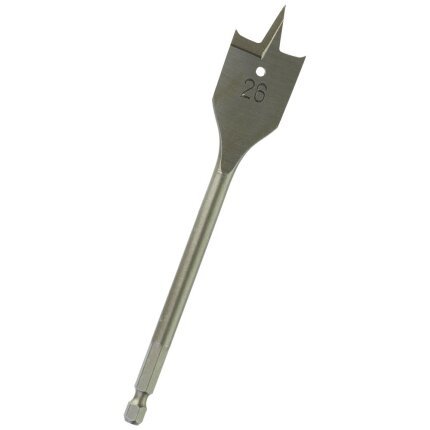 Fladbor 1/4″ 6kt skaft 26×152mm